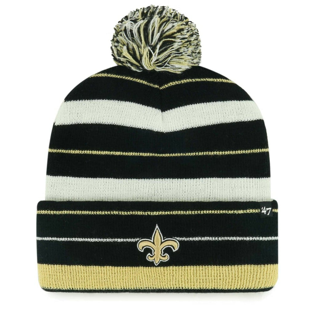 New Orleans Saints 47 brand '47 Powerline Cuffed Knit Hat with Pom