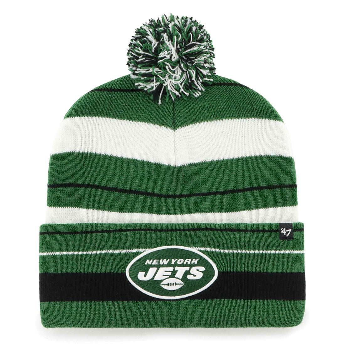 New York Jets 47 brand '47 Powerline Cuffed Knit Hat with Pom