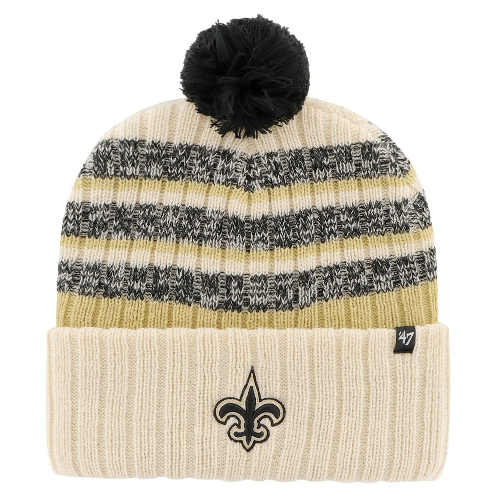 New Orleans Saints 47 brand '47 Tavern Cuffed Knit Hat with Pom