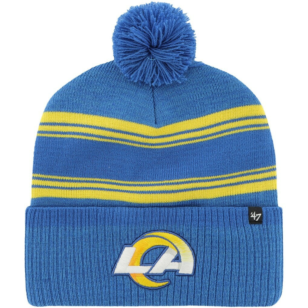 Los Angeles Rams 47 brand '47 Fadeout Cuffed Knit Hat with Pom