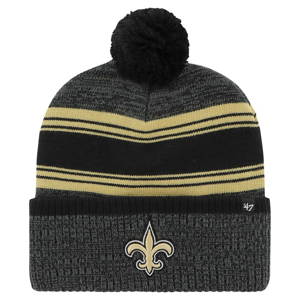 New Orleans Saints 47 brand '47 Fadeout Cuffed Knit Hat with Pom