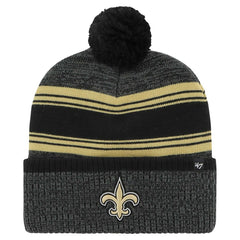 New Orleans Saints 47 brand '47 Fadeout Cuffed Knit Hat with Pom