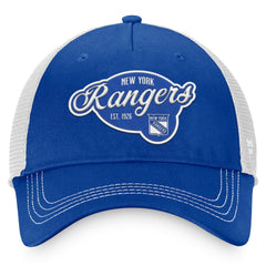 New York Rangers Fanatics Women's Fundamental Trucker Adjustable Hat Sale