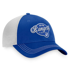 New York Rangers Fanatics Women's Fundamental Trucker Adjustable Hat Sale