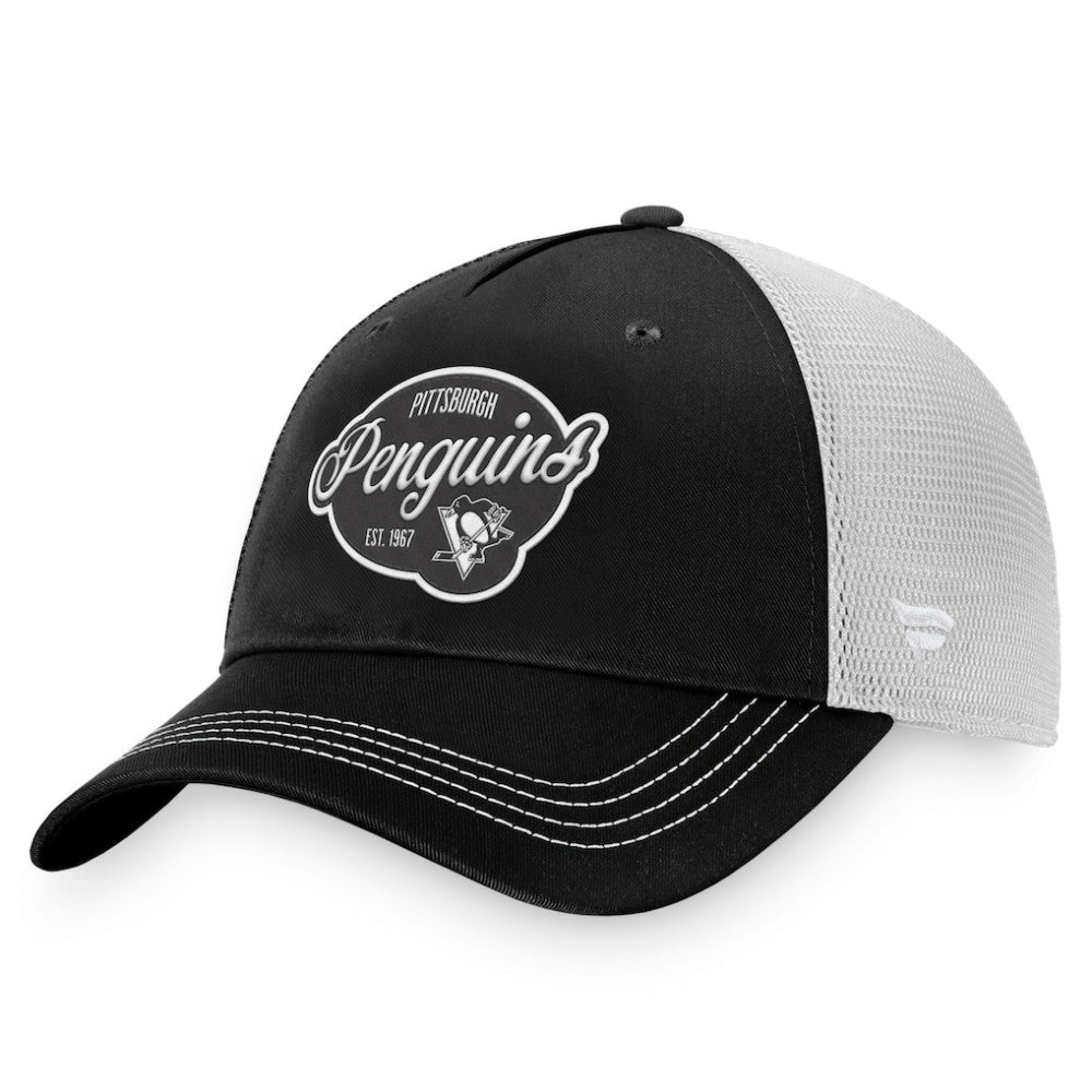 Pittsburgh Penguins Fanatics Women's Fundamental Trucker Adjustable Hat Outlet