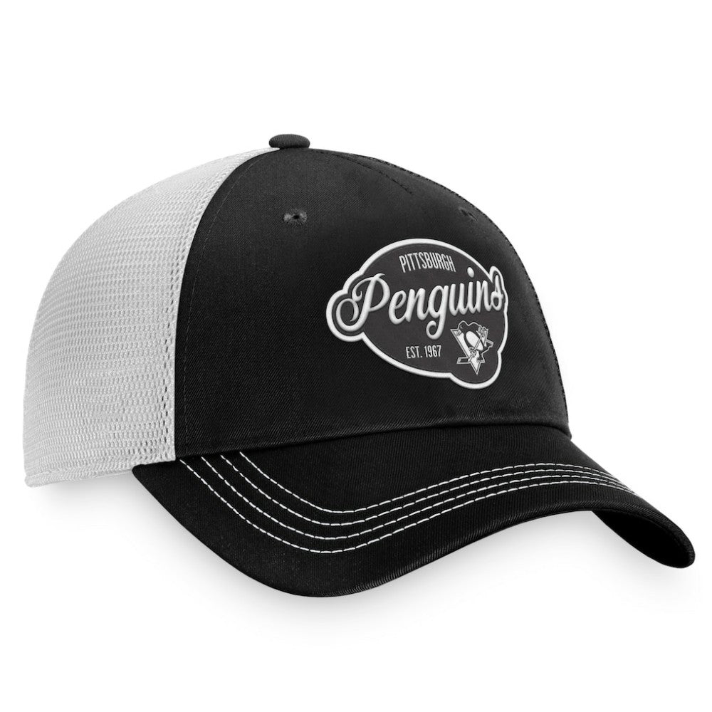 Pittsburgh Penguins Fanatics Women's Fundamental Trucker Adjustable Hat Outlet