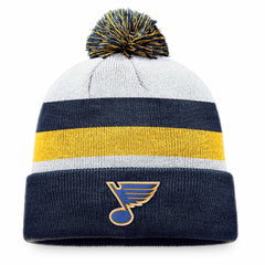 St. Louis Blues Fanatics Fundamental Cuffed Knit Hat with Pom Sale