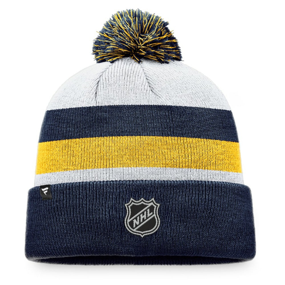 St. Louis Blues Fanatics Fundamental Cuffed Knit Hat with Pom Sale