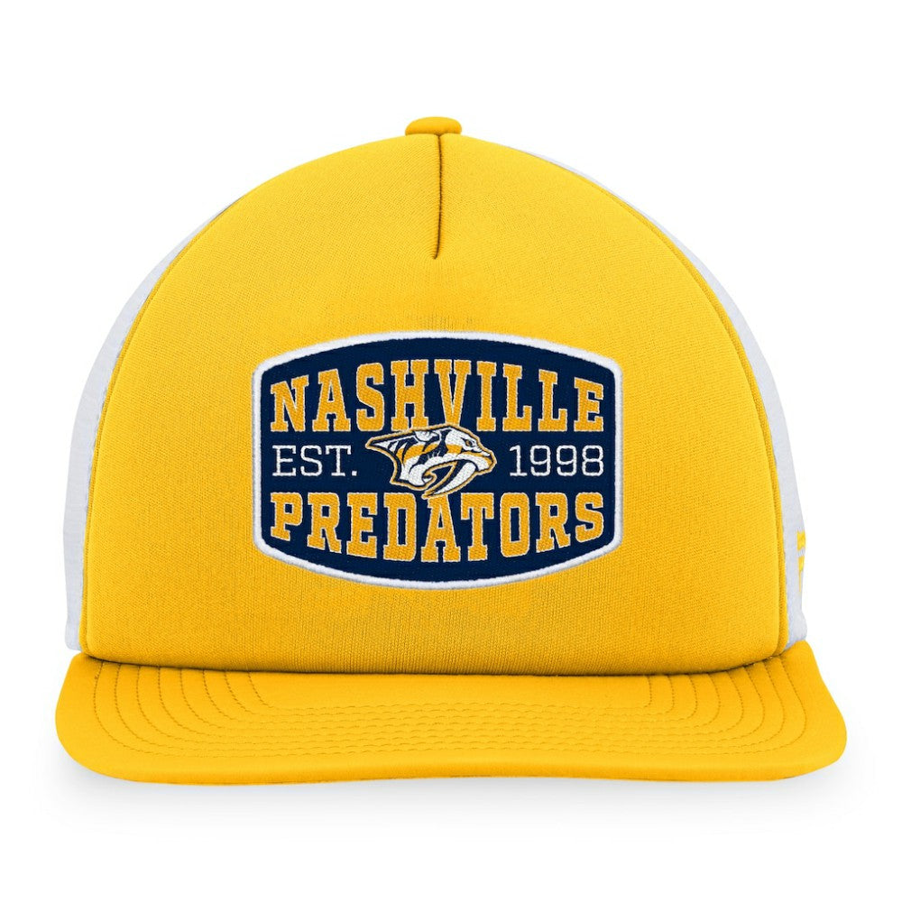 Nashville Predators Fanatics Foam Front Patch Trucker Snapback Hat Sale