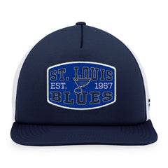 St. Louis Blues Fanatics Foam Front Patch Trucker Snapback Hat On Sale