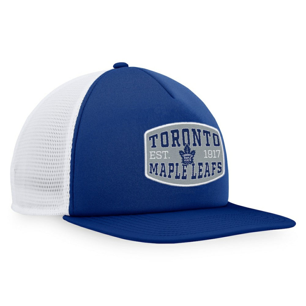 Toronto Maple Leafs Fanatics Foam Front Patch Trucker Snapback Hat Sale