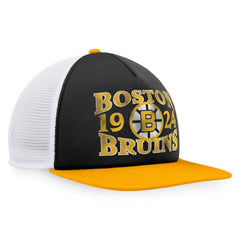 Boston Bruins Fanatics Heritage Vintage Foam Front Trucker Snapback Hat Discount