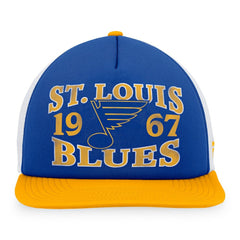 St. Louis Blues Fanatics Heritage Vintage Foam Front Trucker Snapback Hat For Sale