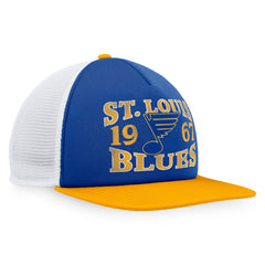 St. Louis Blues Fanatics Heritage Vintage Foam Front Trucker Snapback Hat For Sale