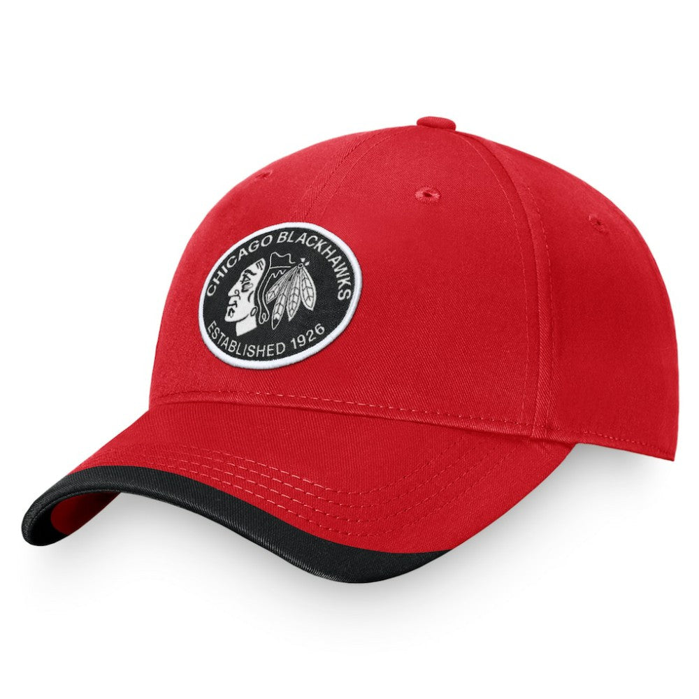 Chicago Blackhawks Fanatics Fundamental Adjustable Hat For Sale