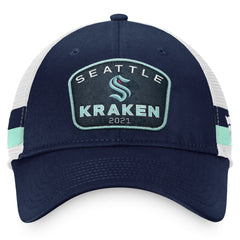 Seattle Kraken Fanatics Fundamental Striped Trucker Adjustable Hat Online