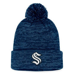 Seattle Kraken Fanatics Fundamental Cuffed Knit Hat with Pom Online