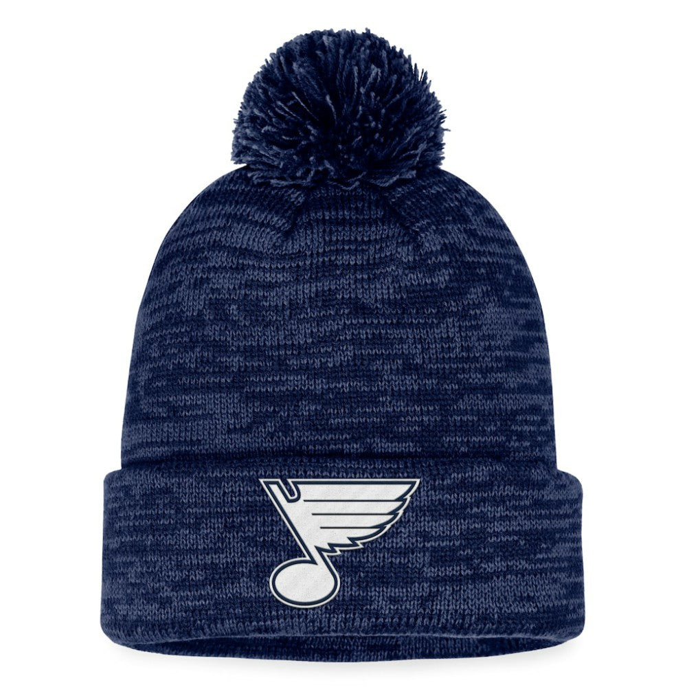 St. Louis Blues Fanatics Fundamental Cuffed Knit Hat with Pom Sale