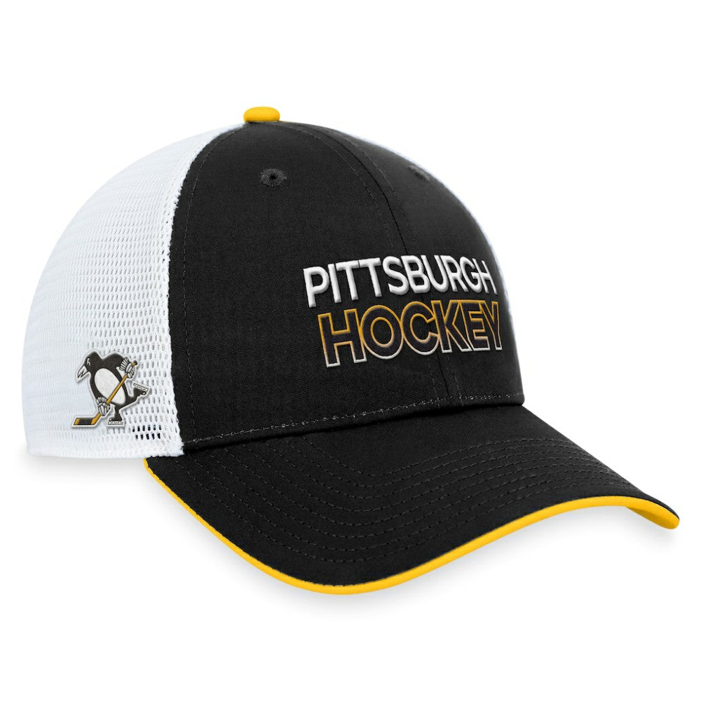 Pittsburgh Penguins Fanatics Authentic Pro Alternate Jersey Trucker Adjustable Hat For Sale