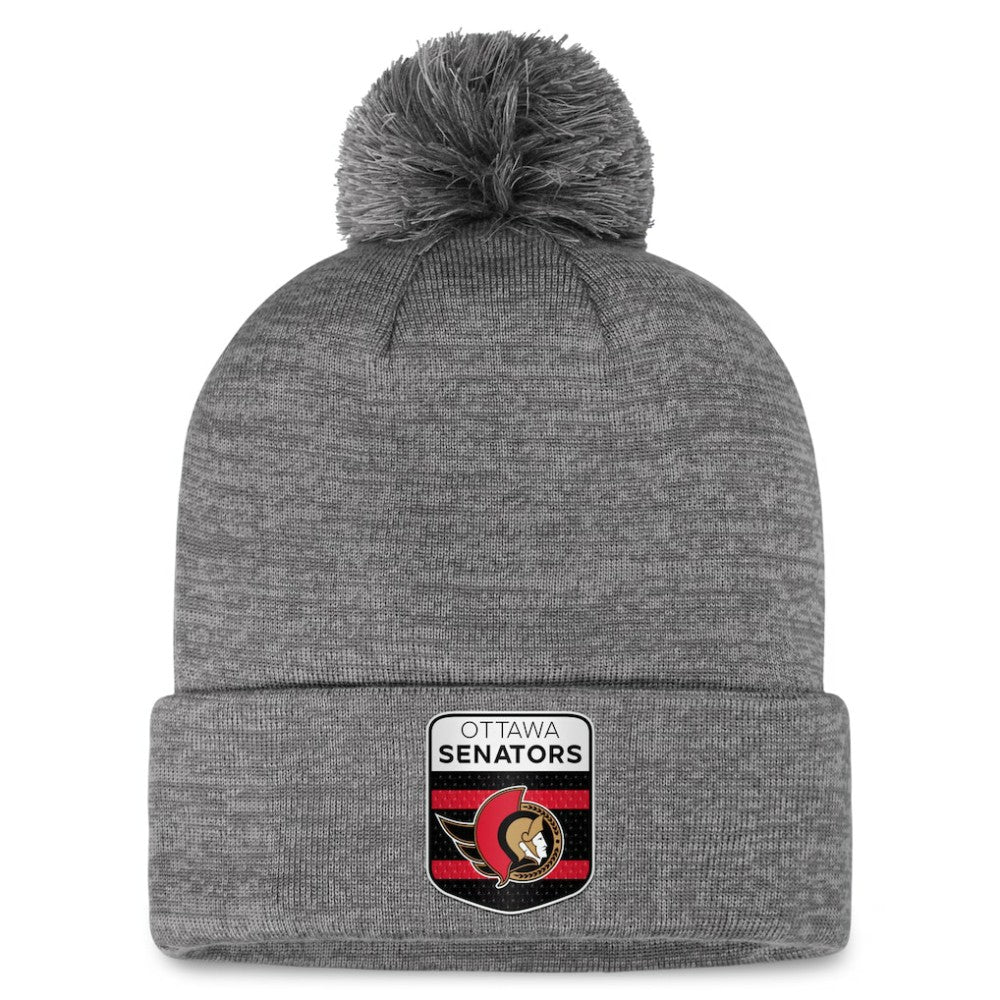 Ottawa Senators Fanatics Authentic Pro Home Ice Cuffed Knit Hat with Pom Discount