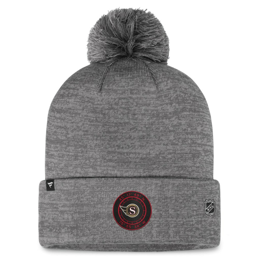Ottawa Senators Fanatics Authentic Pro Home Ice Cuffed Knit Hat with Pom Discount