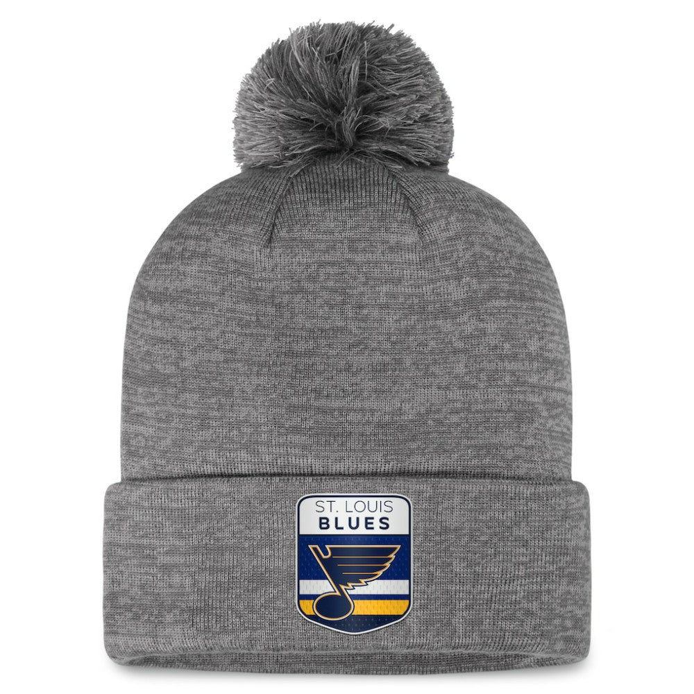 St. Louis Blues Fanatics Authentic Pro Home Ice Cuffed Knit Hat with Pom Outlet