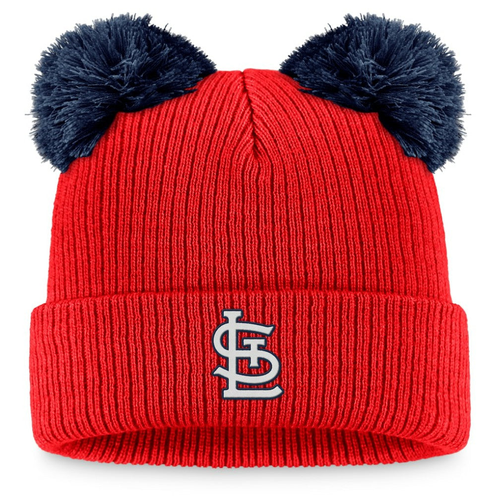 St. Louis Cardinals Fanatics Women's Double Pom Cuffed Knit Hat | MLB New