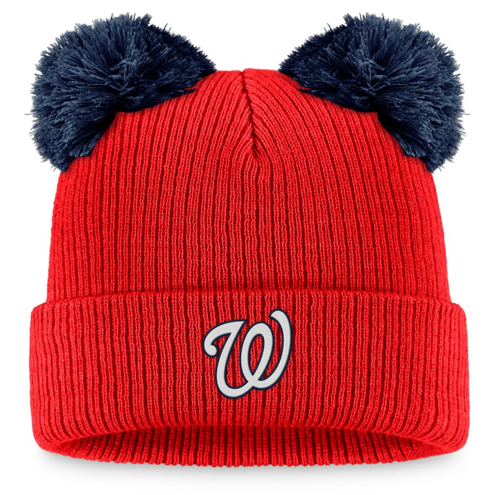 Washington Nationals Fanatics Women's Double Pom Cuffed Knit Hat | MLB Outlet