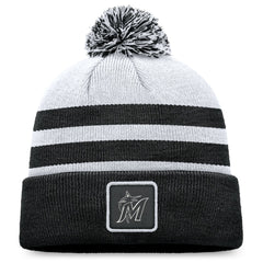 Miami Marlins Fanatics Cuffed Knit Hat with Pom | MLB On Sale
