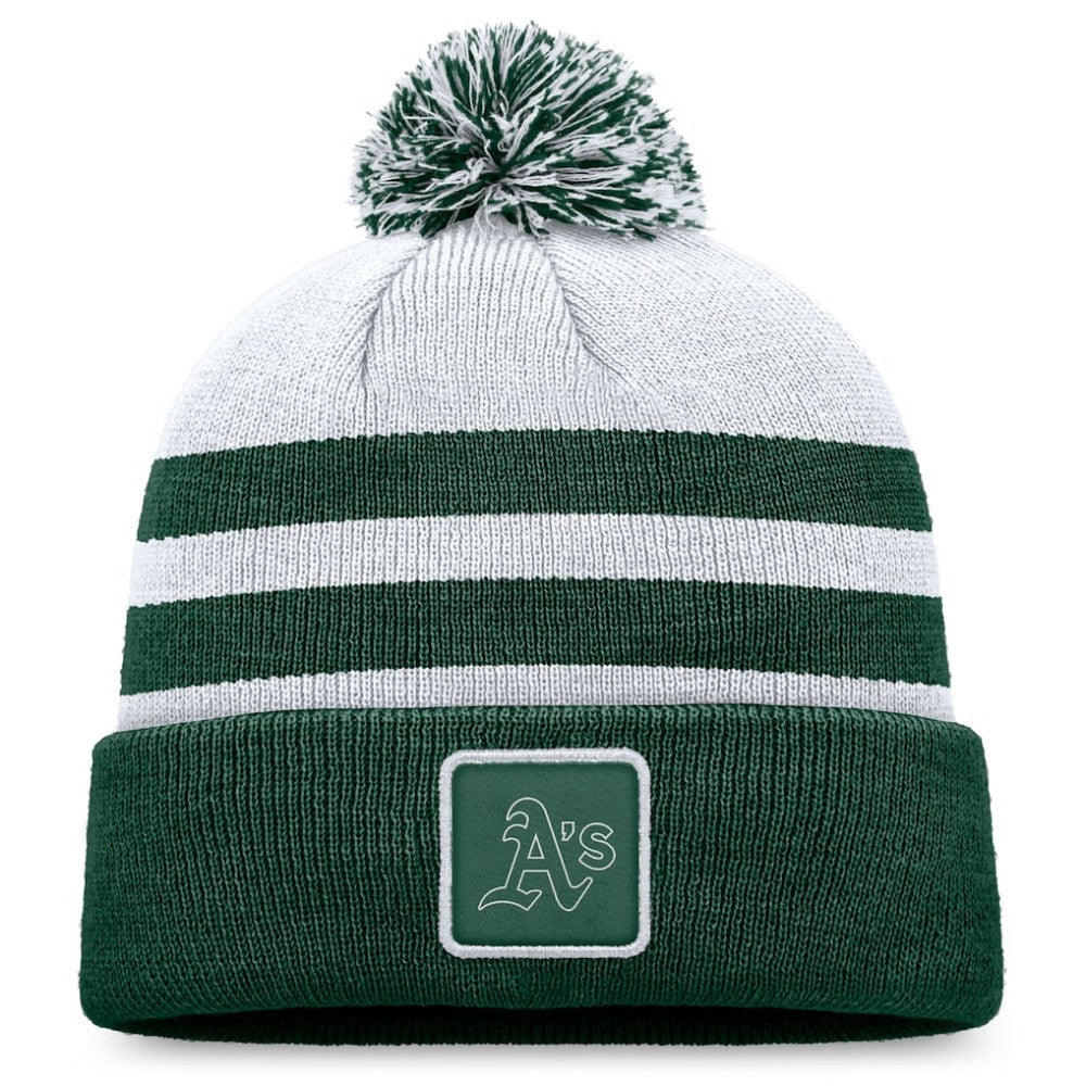 Athletics Fanatics Cuffed Knit Hat with Pom | MLB Online