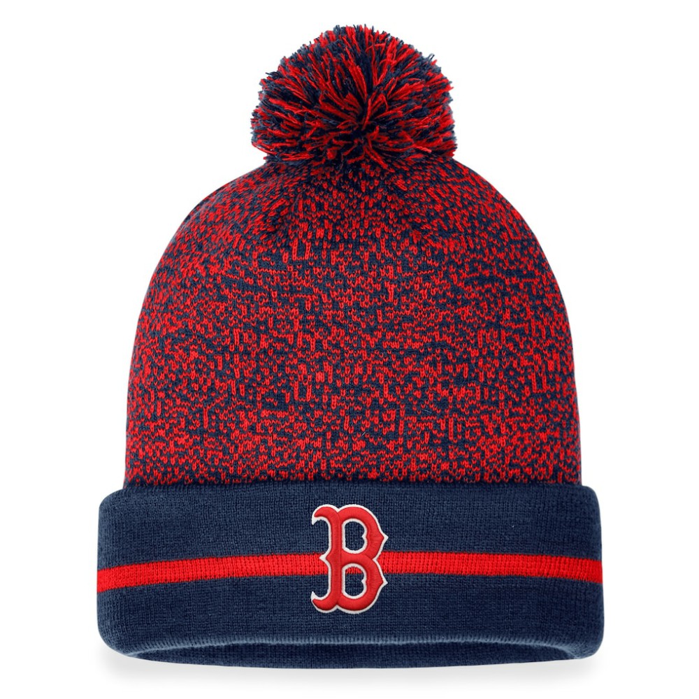 Boston Red Sox Fanatics Space-Dye Cuffed Knit Hat with Pom | MLB Near me
