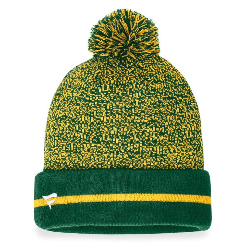 Athletics Fanatics Space-Dye Cuffed Knit Hat with Pom | MLB Discount