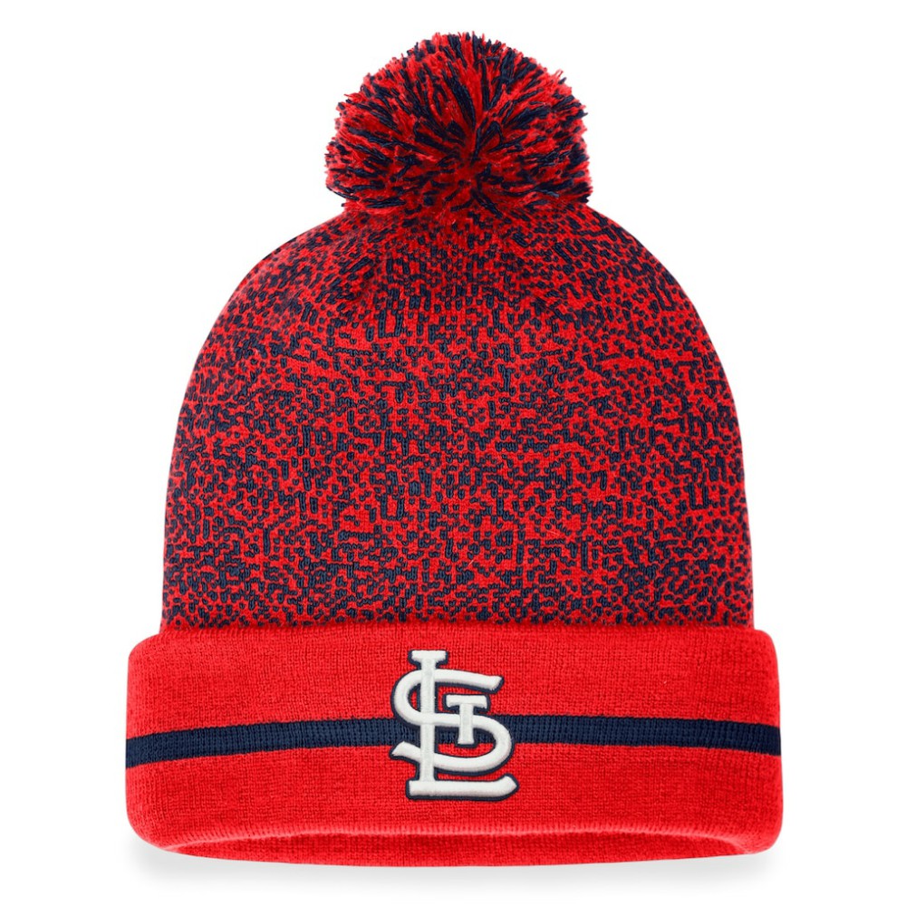St. Louis Cardinals Fanatics Space-Dye Cuffed Knit Hat with Pom | MLB For sale