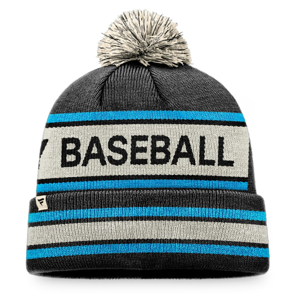 Miami Marlins Fanatics Hometown Slogan Cuffed Knit Hat with Pom | MLB Discount