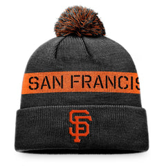 San Francisco Giants Fanatics League Logo Cuffed Knit Hat with Pom | MLB Outlet