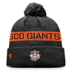 San Francisco Giants Fanatics League Logo Cuffed Knit Hat with Pom | MLB Outlet