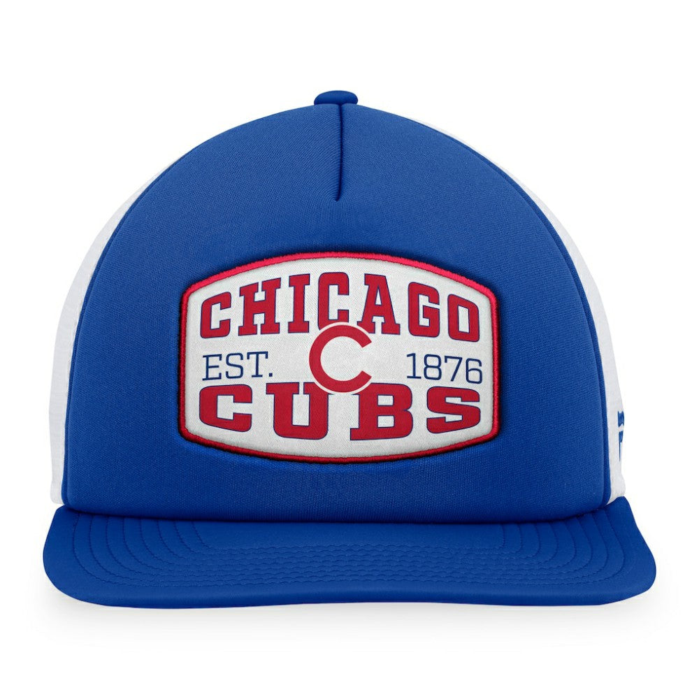 Chicago Cubs Fanatics Foam Front Patch Trucker Snapback Hat | MLB Shop