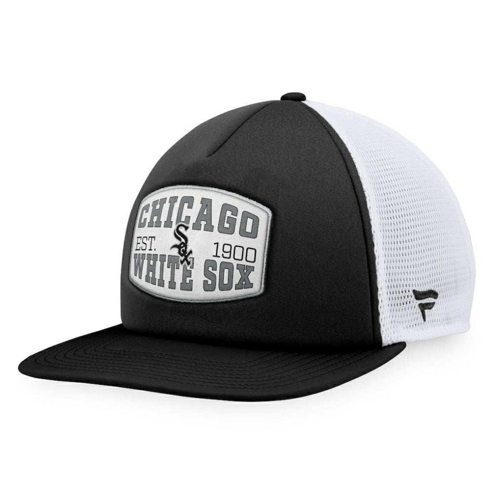 Chicago White Sox Fanatics Foam Front Patch Trucker Snapback Hat | MLB Outlet