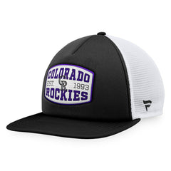 Colorado Rockies Fanatics Foam Front Patch Trucker Snapback Hat | MLB Shop