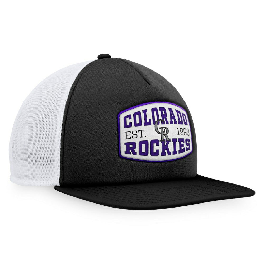 Colorado Rockies Fanatics Foam Front Patch Trucker Snapback Hat | MLB Shop