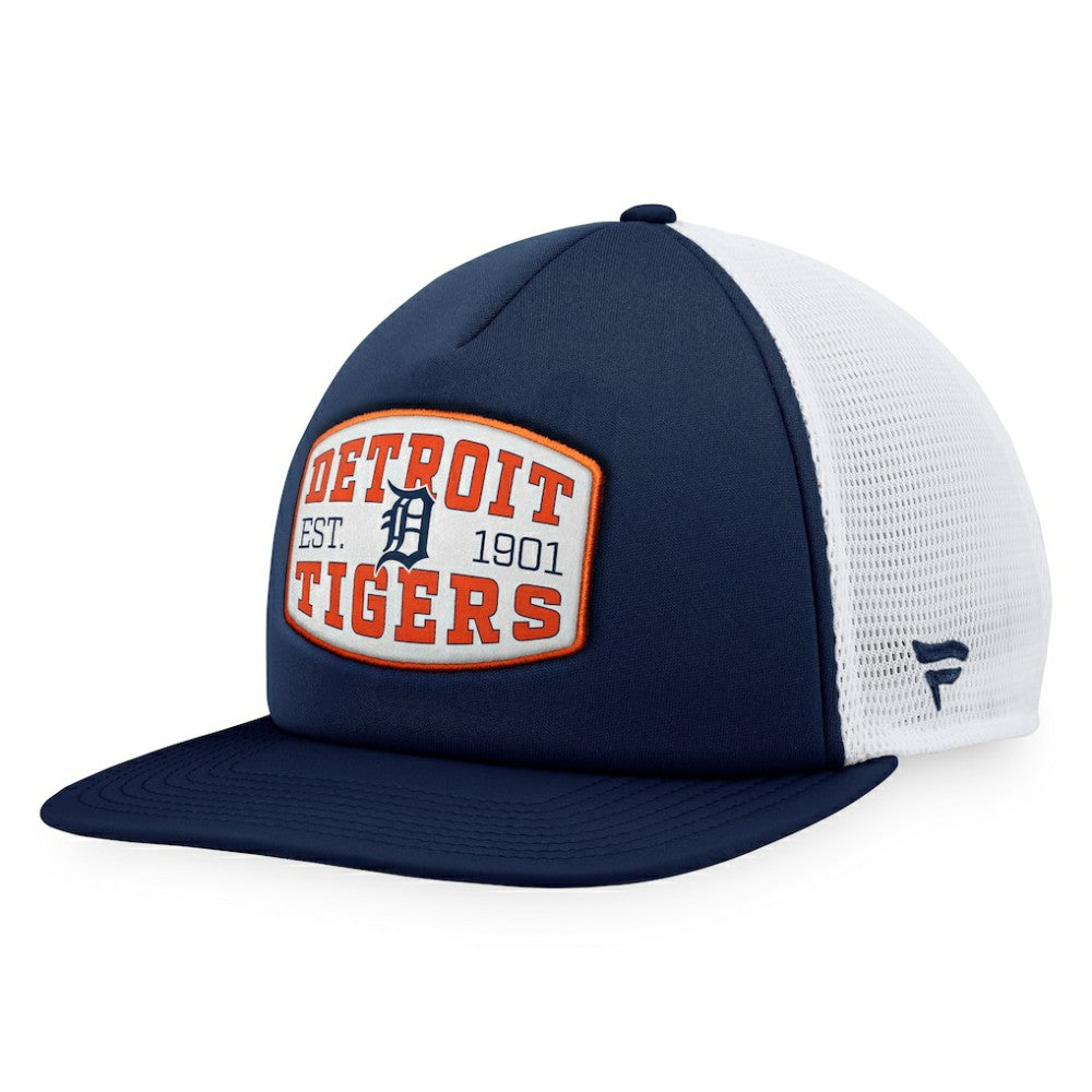 Detroit Tigers Fanatics Foam Front Patch Trucker Snapback Hat | MLB Outlet