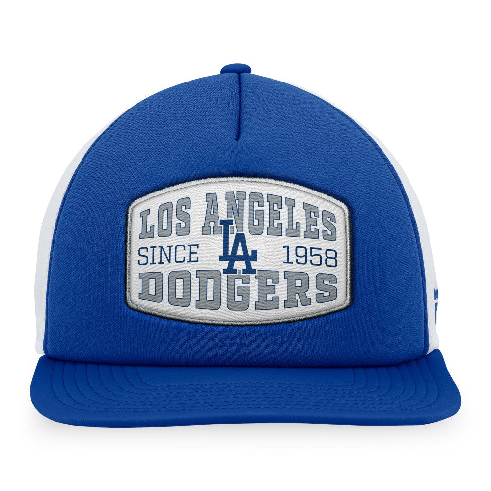 Los Angeles Dodgers Fanatics Foam Front Patch Trucker Snapback Hat | MLB New