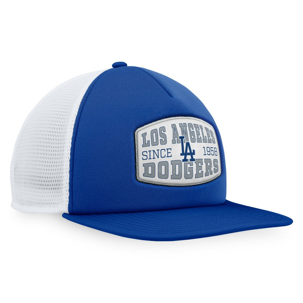Los Angeles Dodgers Fanatics Foam Front Patch Trucker Snapback Hat | MLB New