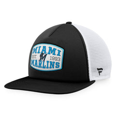 Miami Marlins Fanatics Foam Front Patch Trucker Snapback Hat | MLB Shop