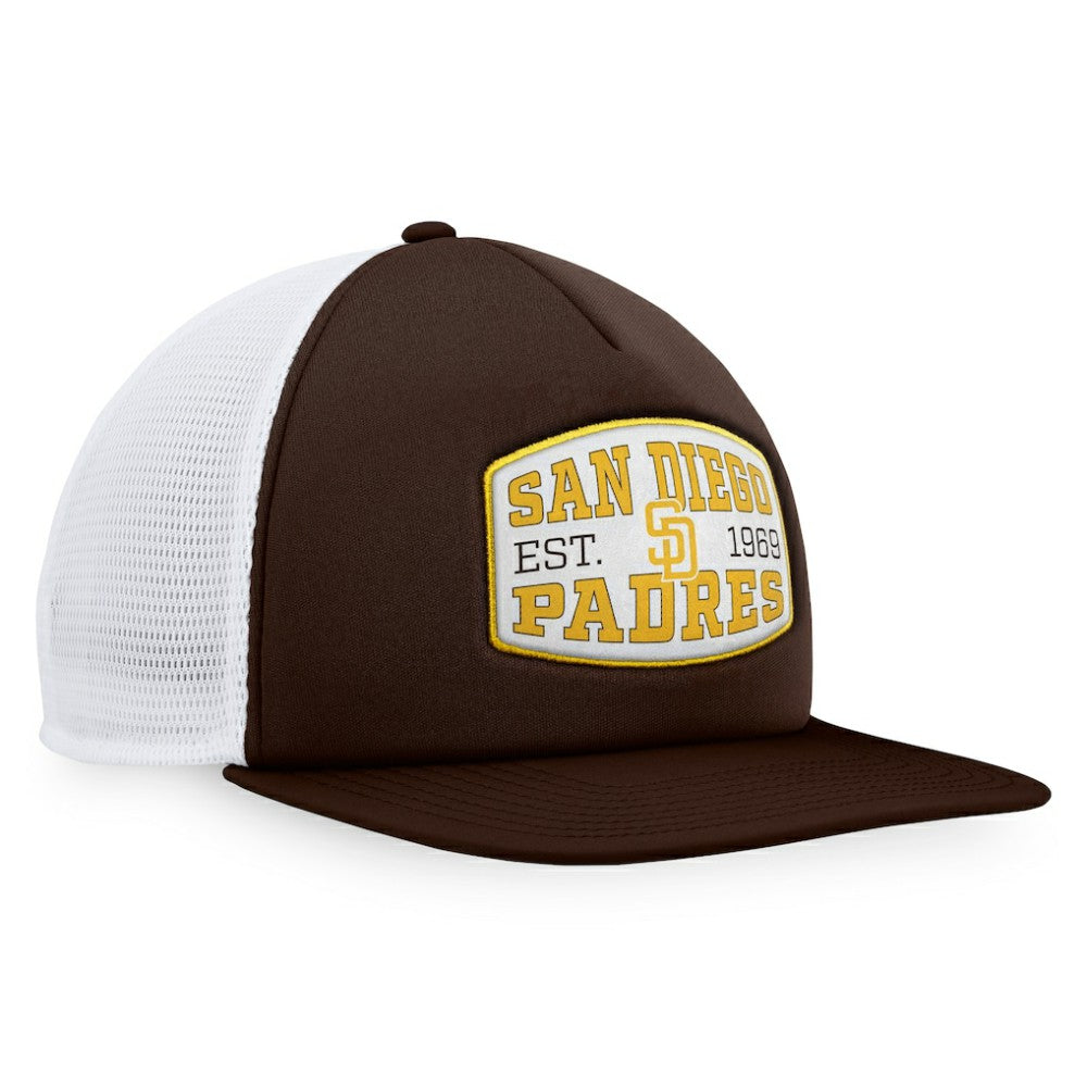 San Diego Padres Fanatics Foam Front Patch Trucker Snapback Hat | MLB Sale