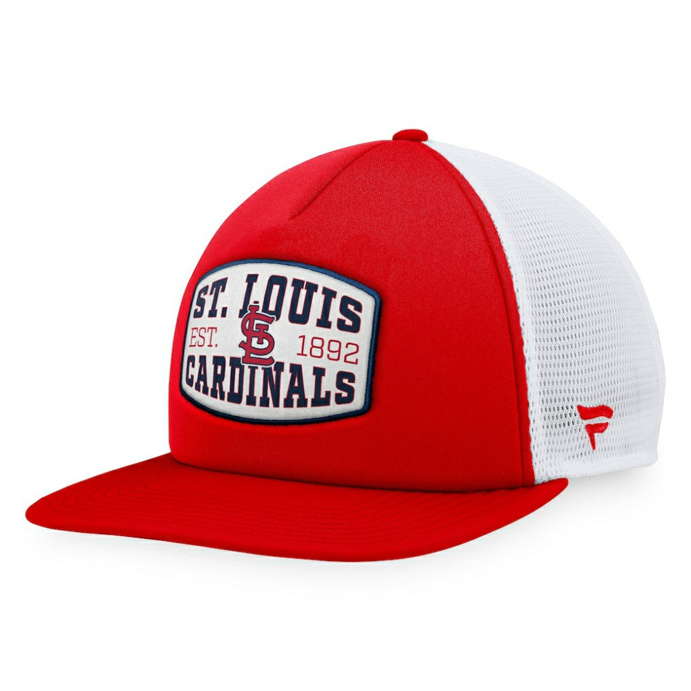 St. Louis Cardinals Fanatics Foam Front Patch Trucker Snapback Hat | MLB Shop