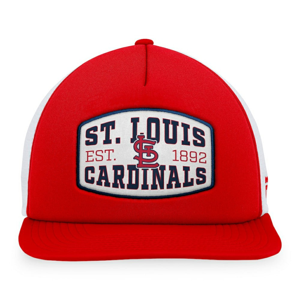 St. Louis Cardinals Fanatics Foam Front Patch Trucker Snapback Hat | MLB Shop