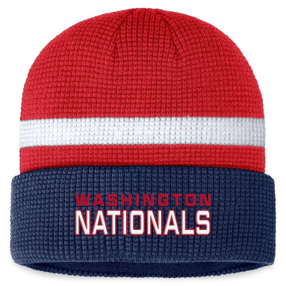 Washington Nationals Fanatics Waffle Cuffed Knit Hat | MLB New