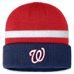 Washington Nationals Fanatics Waffle Cuffed Knit Hat | MLB New
