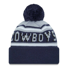 Dallas Cowboys New Era Youth Main Cuffed Knit Hat with Pom